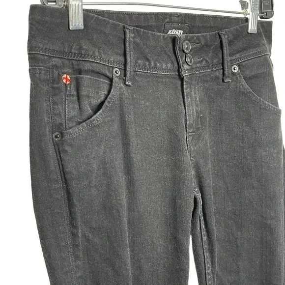 Hudson Collin Women's Black Super Stretch Skinny Jeans Size 26 Streetwear Edgy - Picture 10 of 11